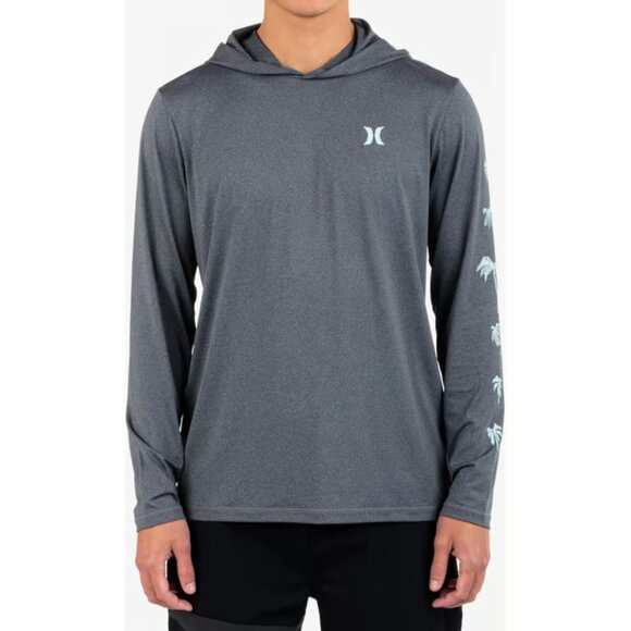 Hurley Men's Icon Palm Long Sleeve Surf Shirt - Picture 2 of 12